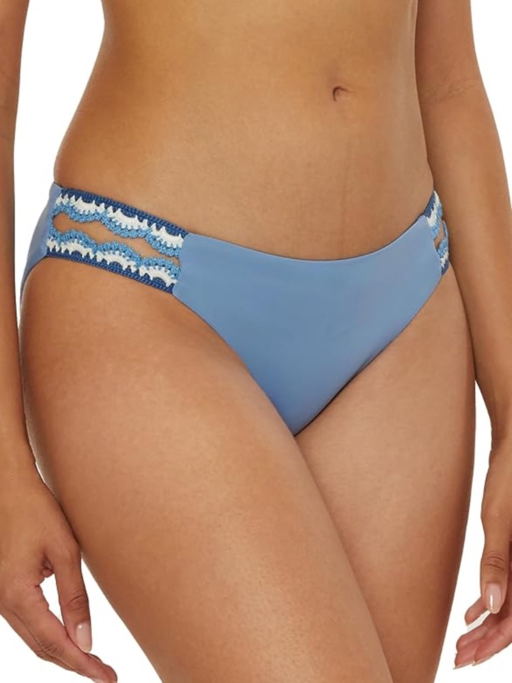 Lucky Brand Malaga Crochet Trim Multi-Way Tankini & Bottoms Swimsuit - Picture 5 of 16